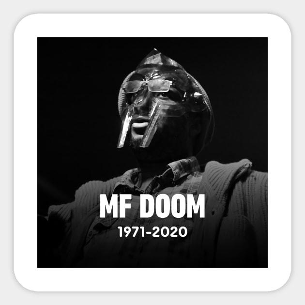 mf doom (1971-2020) Sticker by go212